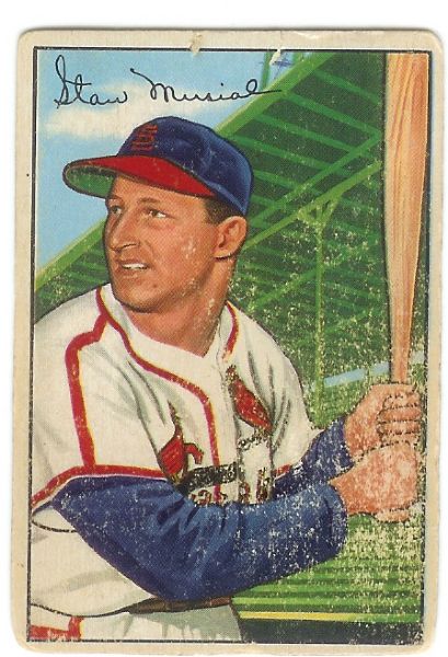 1952 Stan Musial Bowman Baseball Card