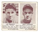 1941 Arky Vaughan (HOF) and Lee handley Double Play Baseball Card