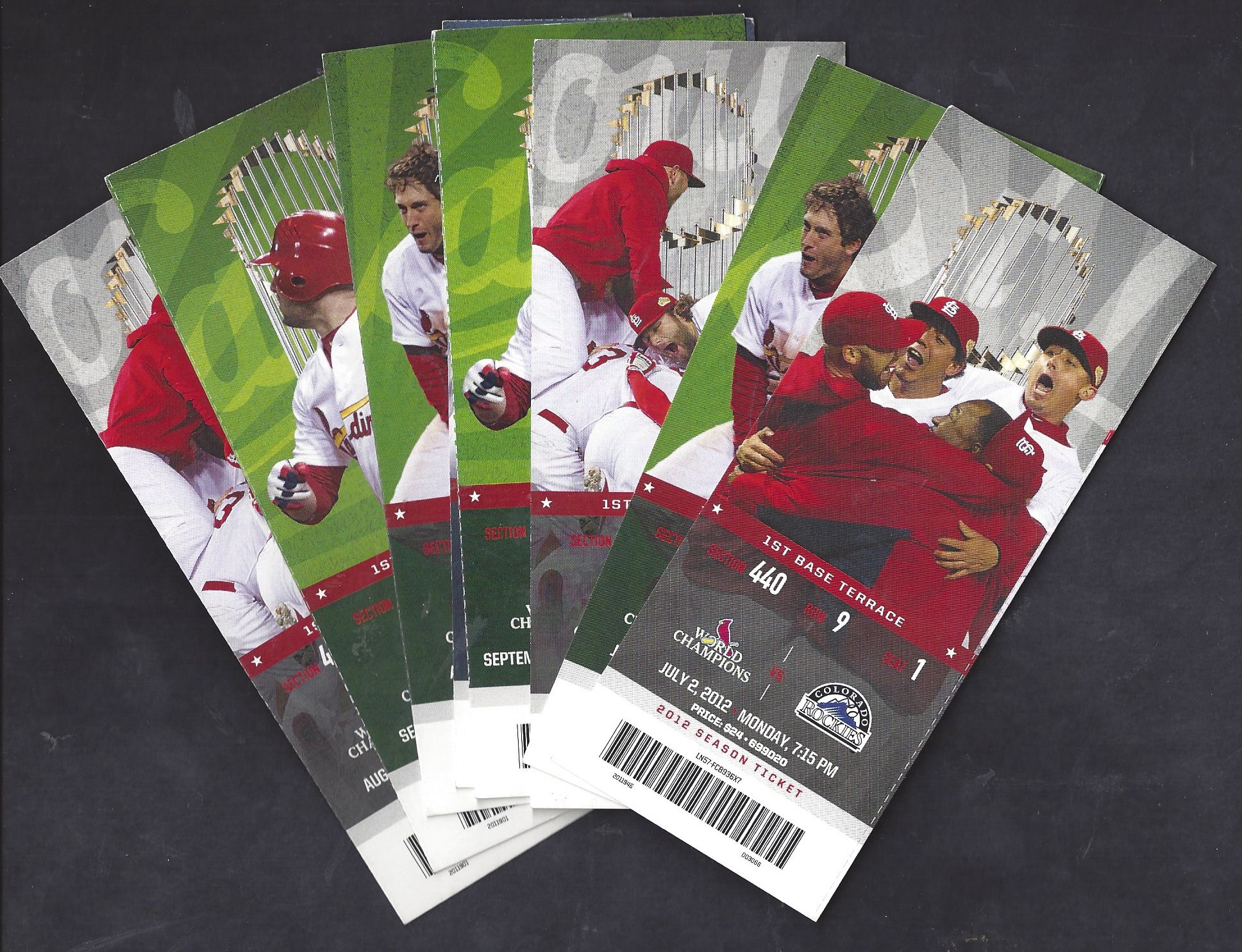 Lot Detail 2012 St. Louis Cardinals MLB Lot of (8) Tickets