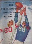 1954 NFL Championship Program (Cleveland Browns vs Detroit Lions) 