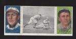 1912 T202 Triple Fold Card - Johnny Kling & AA Mattern 