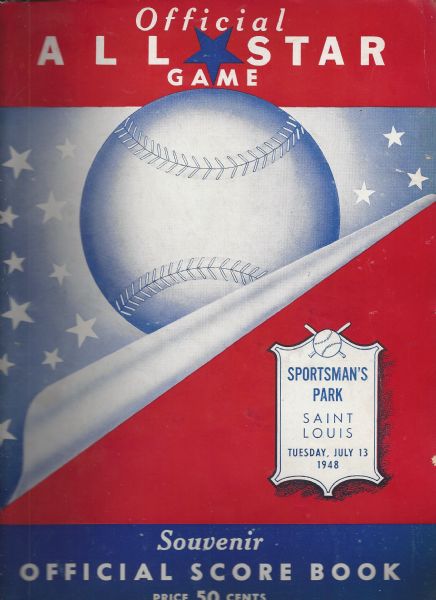 1948 MLB All-Star Game Program at St. Louis 