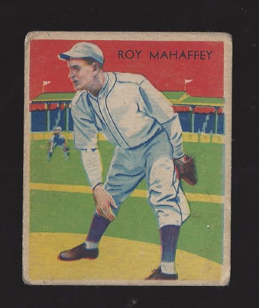 1935 Diamond Star - Roy Mahaffey of the St. Louis Browns - Card