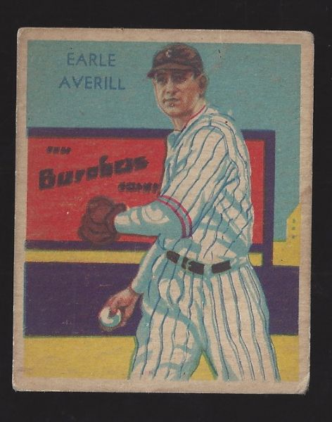 1935 Diamond Stars - Earl Averill (HOF)  - Card