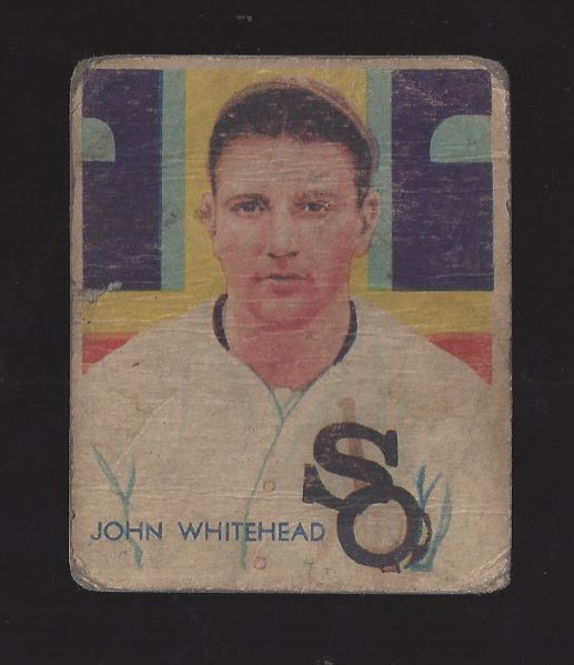 1935 Diamond Star -John Whitehead of the Chicago White Sox - Card