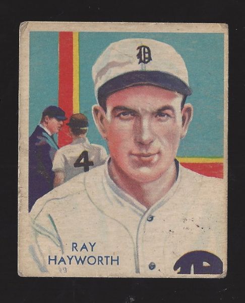 1935 Diamond Star - Ray Hayworth of the Detroit Tigers - Card