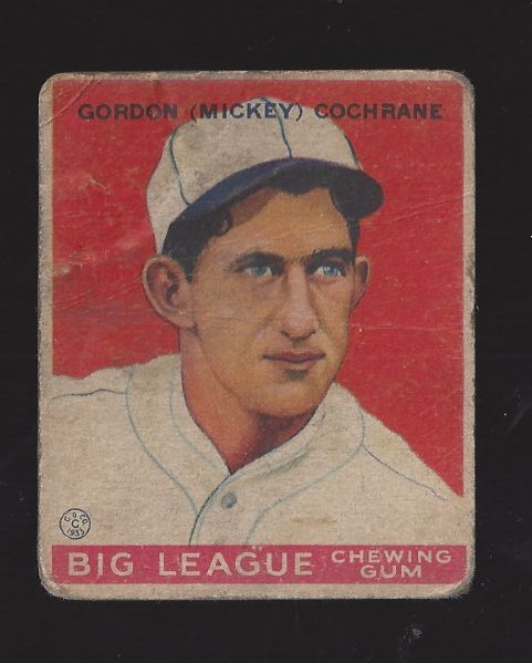 1933 Goudey Card - Mickey Cochrane (HOF) 