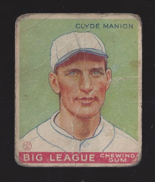 1933 Goudey Card - Clyde Manion 