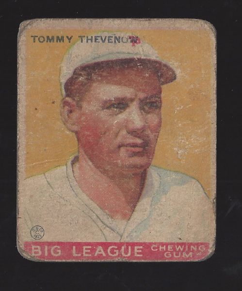 1933 Goudey Card - Tommy Thevenow 
