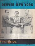 1967 Denver Broncos (AFL) vs NY Jets Official Program 