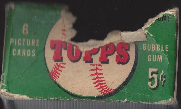 1954 Topps Baseball Empty Wax Display Box 