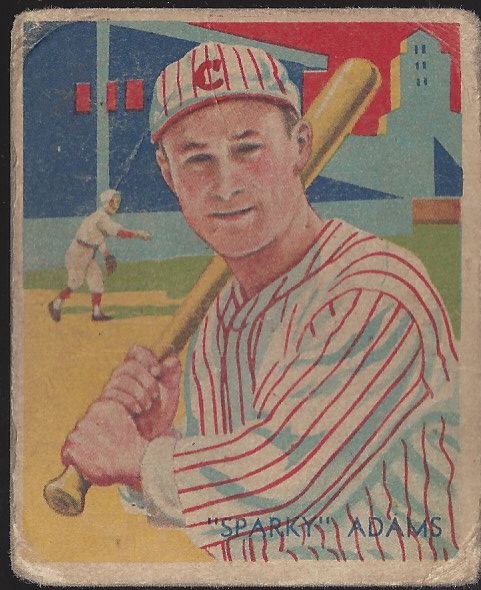 1935 Earl Sparky Adams Diamond Star Baseball Card 