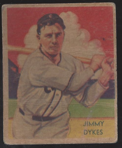 1935 Jimmy Dykes Diamond Star Baseball Card 