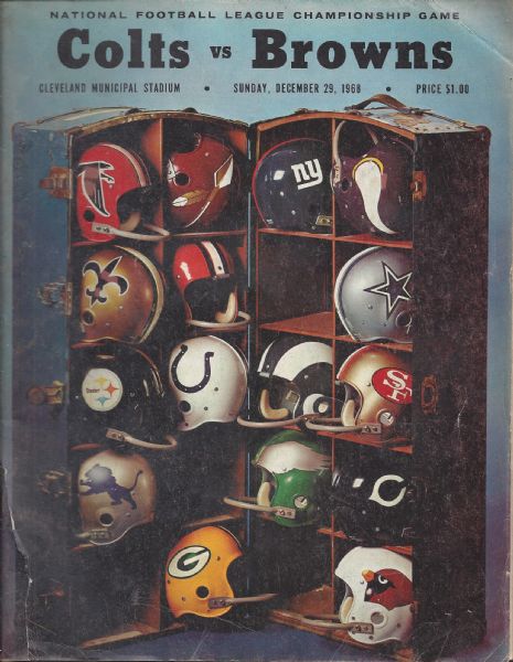 1968 NFL Championship Official Program (Colts vs Browns) 
