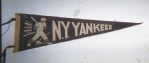 C. 1940s New York Yankees Plush Felt Pennant