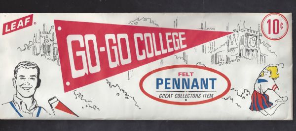 1960 Leaf  Unopened College Pennant Pack - 10 Cent 