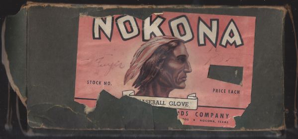 C. 1950's Nokona Baseball Glove with Original Display Box
