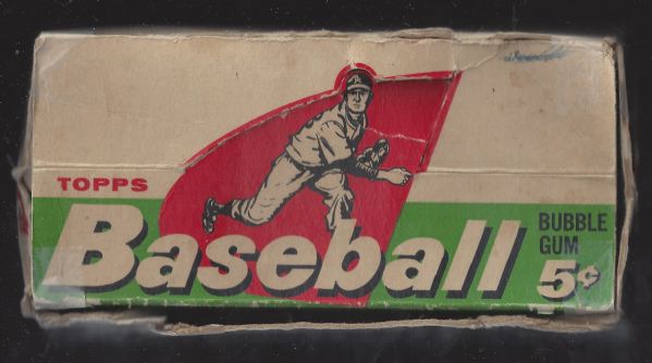 1958 Topps Baseball Empty Wax Display Box