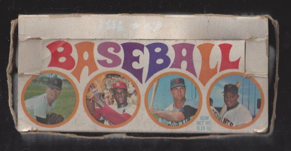 1969 Topps Baseball Empty Wax Display Box 