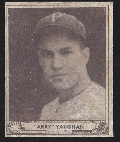 1940 Arky Vaughan (HOF) Playball Baseball Card 
