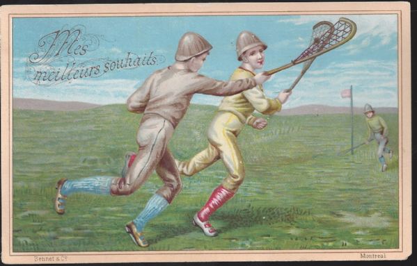 C. Turn of the Century (1900's) Lacrosse Trade Card from Montreal 