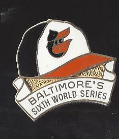 1983 Baltimore Orioles Official World Series Press Pin