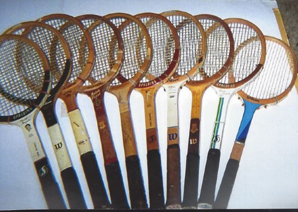 1930's - 1970's Big Lot of (10) Tennis Rackets 