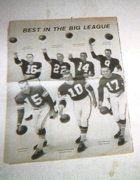 1960's - Best In The (NFL) Big League Quarterbacks Display Page
