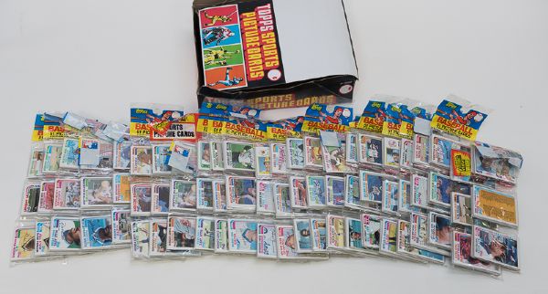 1982 Topps Full Box of (24) Rack Packs with Possible Ripken Rookie(s)