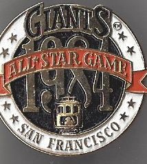 1984 MLB All-Star Game Press Pin