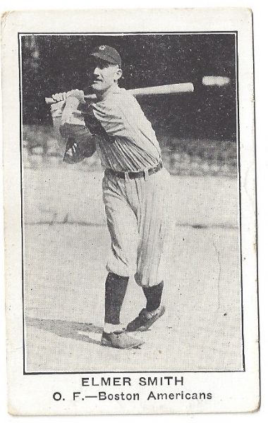 1922 Elmer Smith (Boston Red Sox) E121 American Caramel Card