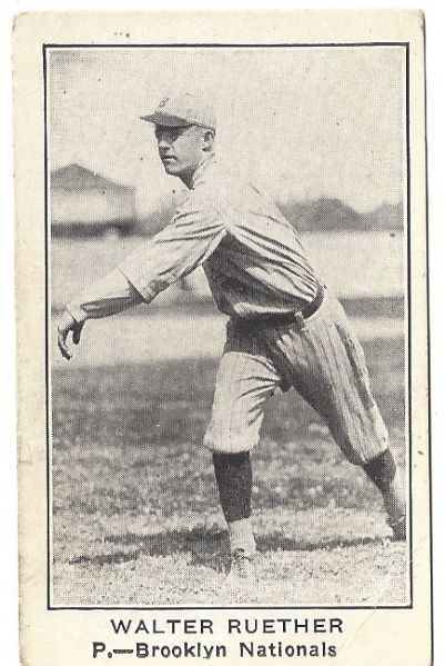 1922 Walter Dutch Ruether (Brooklyn Dodgers) E121 American Caramel Card