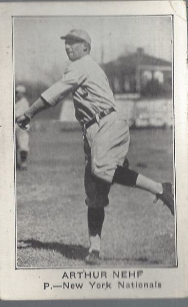 1922 Art Nehf (NY Giants) E121 American Caramel Card
