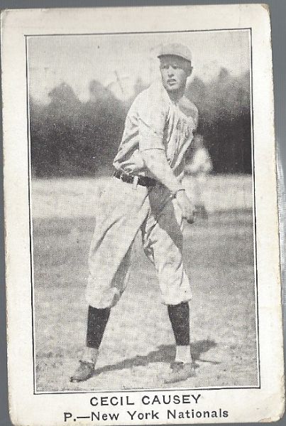 1922 Cecil Causey (NY Giants) E121 American Caramel Card 