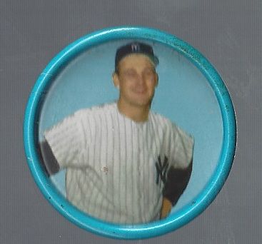 1963 Tom Tresh (NY Yankees) Salada Junket Coin with some light residue on back