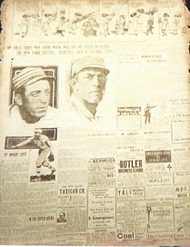 1911 World Series (A's vs Giants) Large Size One Page Display Paper with Plank, Coombs and Bender