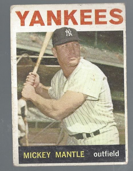 1964 Mickey Mantle (HOF) Topps Baseball Card