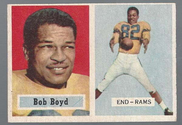 1957 Topps Football Better Grade Card - Bob Boyd (LA Rams)