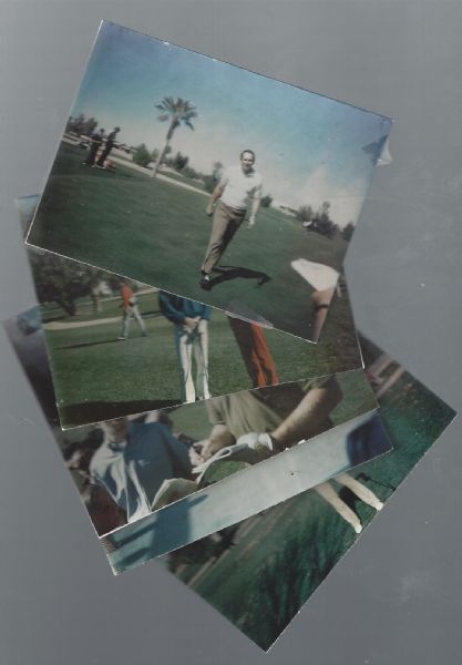 C. 1970's Phoenix, Arizona Celebrity Golf Tournament  Lot of (5) Photos Autographed on Back