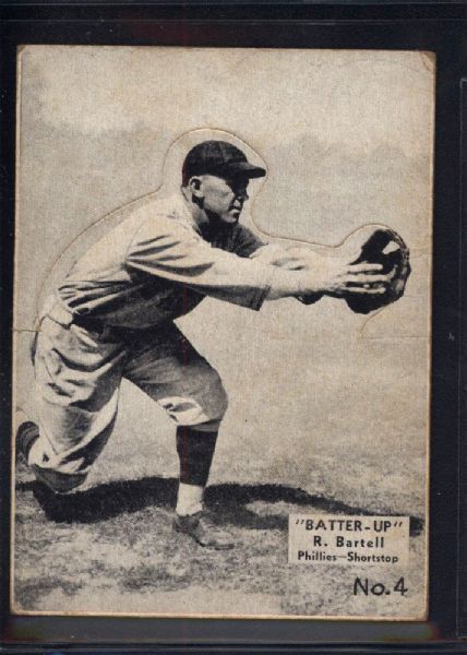 1934 Dick Bartell Batter Up Baseball Card