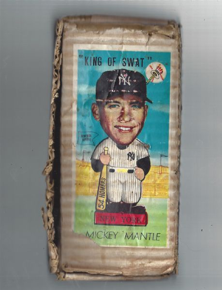 1962 Mickey Mantle (HOF) Bobble Head Doll Empty Box