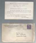 1944 Madison Square Garden (NYC) Original Ticket Mail Order Form & Envelope
