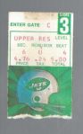 1969 NY Jets (AFL) vs. San Diego Chargers Ticket Stub - 3rd Game of the Season