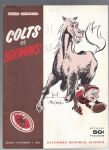 1959 Baltimore Colts (Reigning World Champions) vs Cleveland Browns NFL Program