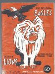 1960 Philadelphia Eagles (World Championship Year) vs Detroit Lions Football Program