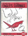 1961 Philadelphia Eagles (NFL) vs St. Louis Cardinals Football Program