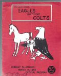 1962 Philadelphia Eagles (NFL) vs Baltimore Colts Football Program