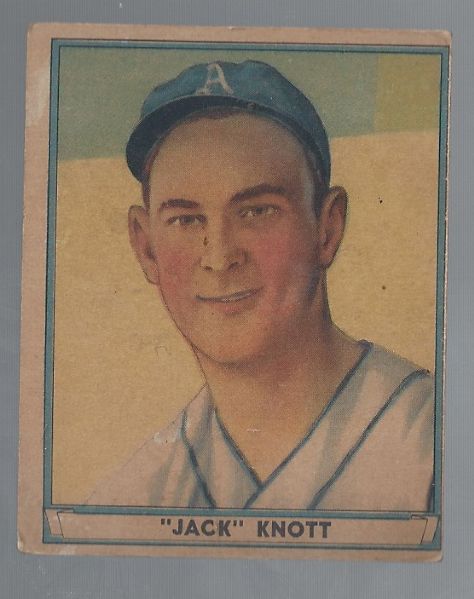 1941 Jack Knott Goudey Baseball Card