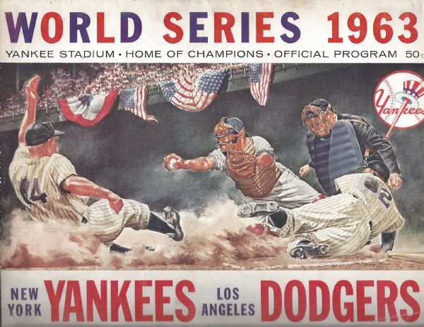 1963 World Series Program (NY Yanks vs. LA Dodgers) at Yankee Stadium