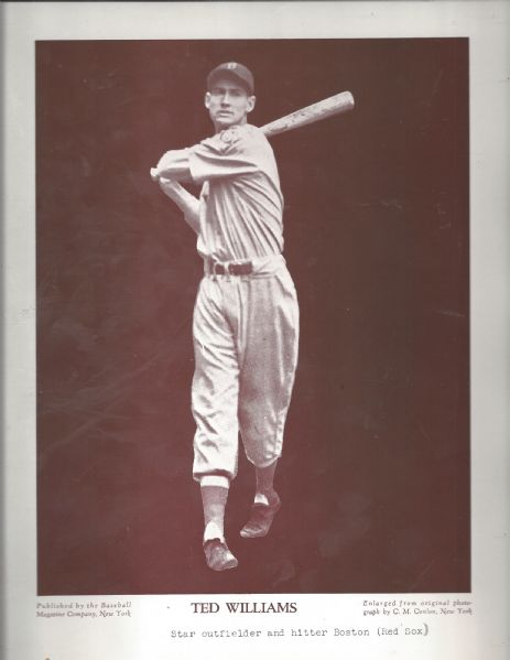 C. 1940's Ted Williams (HOF) Baseball Magazine M113 Supplemental